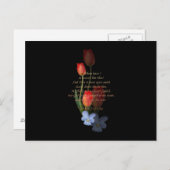 Psalm 73:25-26チューリップ ポストカード (正面/裏面)