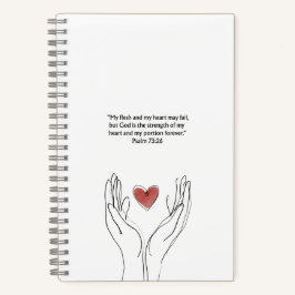Psalm 73:26 Christian Journal | Scripture Notebook ノートブック