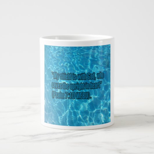 Psalm 7:10 WEBU Mug ジャンボコーヒーマグカップ (正面)