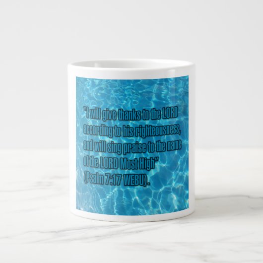 Psalm 7:17 WEBU Mug ジャンボコーヒーマグカップ (正面)