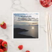 Psalm 8威厳のある:9 Bible Verse スタンダードカクテルナプキン (インサイチュ)