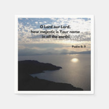 Psalm 8威厳のある:9 Bible Verse