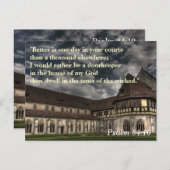 Psalm 84:10聖なる書物、 経典・メモリ・カード ポストカード (正面/裏面)