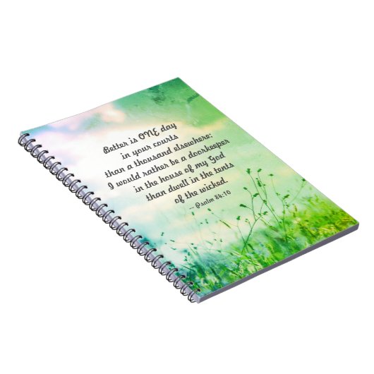 Psalm 84:10 Bether in One Day Your Carts Bible(Psa ノートブック (右側)