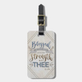 Psalm 84:5 - Blessed is the Man  ラゲッジタグ (正面縦)