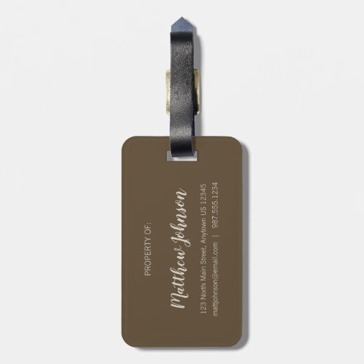 Psalm 84:5 - Blessed is the Man  ラゲッジタグ (裏面縦)