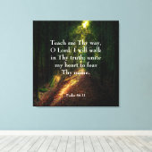 Psalm 86:11キャンバス印刷 キャンバスプリント (インサイチュ (ウッドフロア))