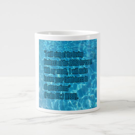 Psalm 89:1 WEBU Mug ジャンボコーヒーマグカップ (正面)