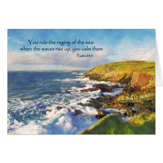 Psalm 89:9コーク・アイルランドのゲラヘッドの崖 (正面横)