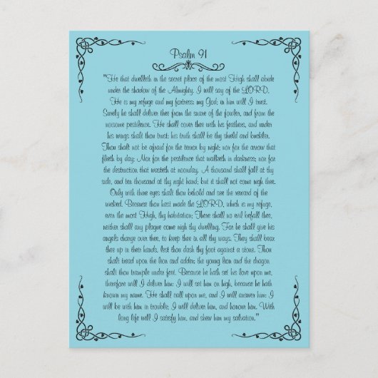 Psalm 91はがき ポストカード (正面)