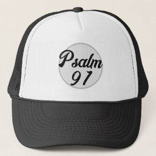 Psalm 91クリスチャンのトラック運転手ハット キャップ