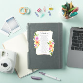 Psalm 91ジオメトリックフレームフローラ シール (iPadカバー)