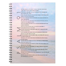 Psalm 91ビーチ海波キリスト教雑誌 ノートブック