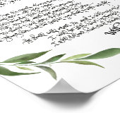 Psalm 91ポスターハンドレタリング |聖書の保護 ポスター (角)