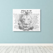 Psalm 91ライオンの水の色のアートワーク家族ホームデコール キャンバスプリント (インサイチュ (ウッドフロア))