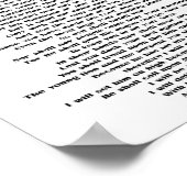 Psalm 91壁の装飾のためのあなたの家族のポスタープリント ポスター (角)