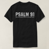 PSalm 91彼は私の避難所であり、私の要塞クリスチャンである Tシャツ (デザイン正面)