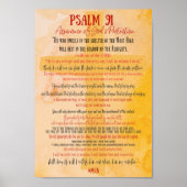 PSALM 91祈りの言葉 ポスター (正面)