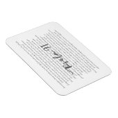 Psalm 91聖なる書物、 経典アートマグネットfor Home or Office マグネット (右側)