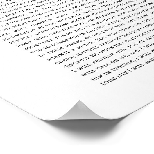 Psalm 91  ポスター (角)