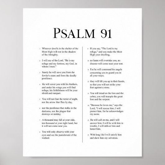 Psalm 91  ポスター (正面)