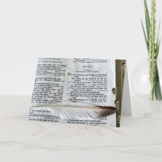 Psalm 91 – 特別な機会カード カード (正面)
