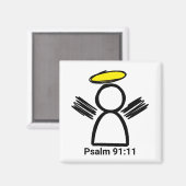 PSALM 91:11エンジェルマグネット マグネット (正面/裏面)