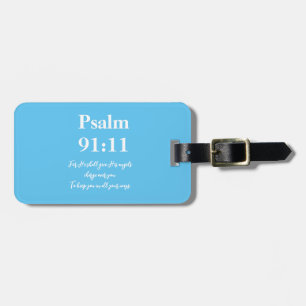 Psalm 91:11クリスチャンパーソナライズされたラゲッジタグ ラゲッジタグ