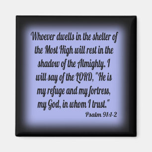 Psalm 91:1-2 マグネット