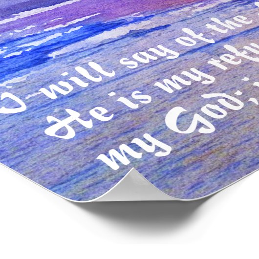 Psalm 91:1-2 He that dwelleth in the secret place ポスター (角)