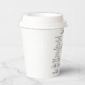 Psalm 91:1-2 Religious Cross Greenery Bible Verse 紙コップ (右)