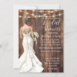 Psalm 91:2 Bridal Shower Invitation マグネット招待状