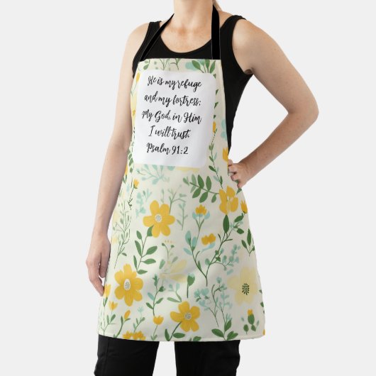Psalm 91:2 Christian Apron エプロン (インサイチュ)
