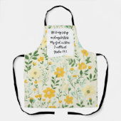 Psalm 91:2 Christian Apron エプロン (正面)