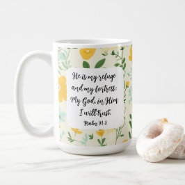 Psalm 91:2 Christian Coffee Mug コーヒーマグカップ