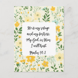 Psalm 91:2 Christian greeting Card ポストカード