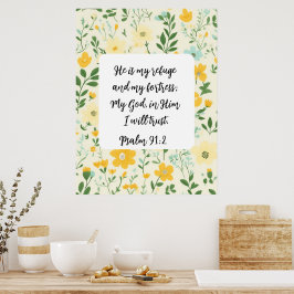 Psalm 91:2 Christian Poster ポスター
