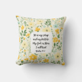 Psalm 91:2 Christian Throw Pillow クッション (正面)