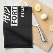 Psalm 91:2 – My Refuge and My Fortress Christian キッチンタオル (四つ折り)