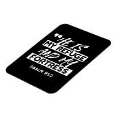 Psalm 91:2 – My Refuge and My Fortress Christian マグネット (左側)