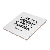 Psalm 91:2 – Trust in God Christian Bible Verse タイル (側面)