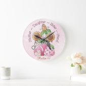 Psalm 91#3丸型（大） ラージ壁時計 (ホーム)