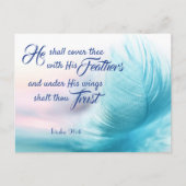 Psalm 91:4ポストカード – キングジェームス版 シーズンポストカード (正面)