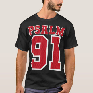 Psalm 91 Bible Verse Christian My Refuge My Jesus Tシャツ
