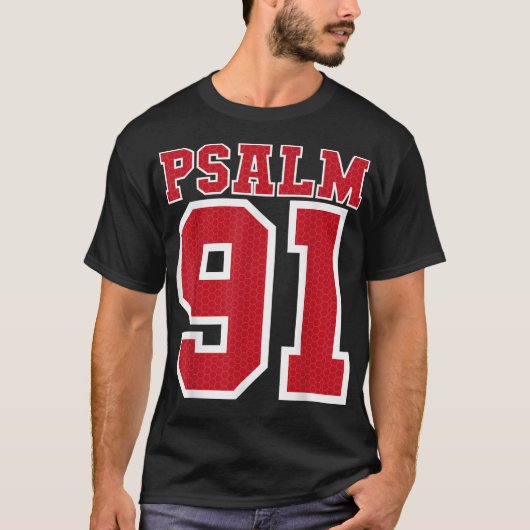 Psalm 91 Bible Verse Christian My Refuge My Jesus Tシャツ (正面)
