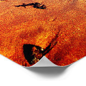 Psalm 91, Christian poster with seawave & sand ポスター (角)