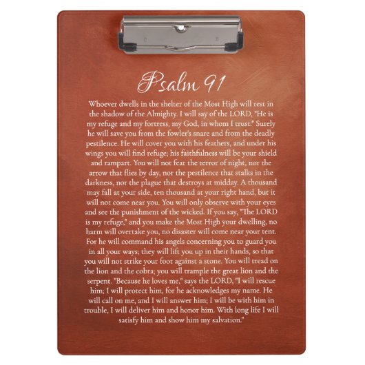 Psalm 91 for Protection クリップボード (正面)