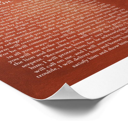 Psalm 91 for Protection ポスター (角)