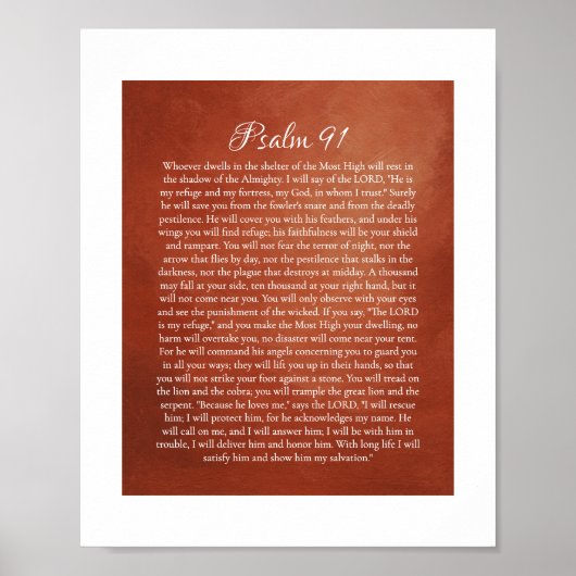 Psalm 91 for Protection ポスター (正面)