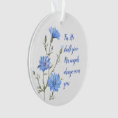 Psalm 91  He Shall Give His Angels Inspirational オーナメント (正面)